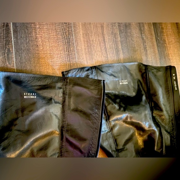 ✨SO COMFY!! Black leather Stuart Weitzman tall zip-up boots- women’s size 9.5 - Picture 5 of 8